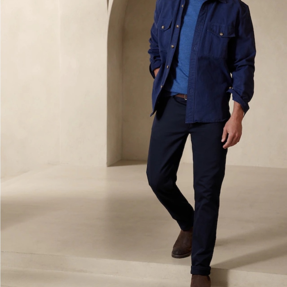 Banana republic slim fit traveler pant